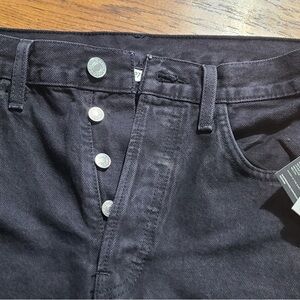 Re/Done Women's High Rise Jeans in Black